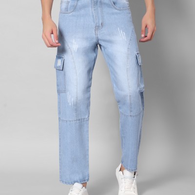 Light Blue Denim Cargo Pant