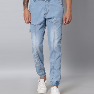 ICE Blue Denim Joggers For Men