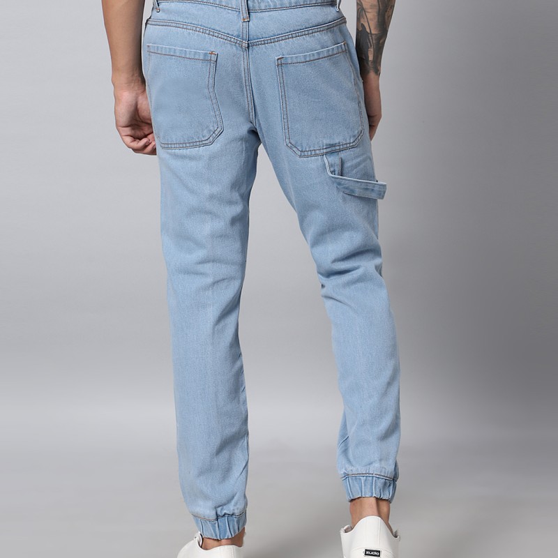 ICE Blue Denim Joggers For Men