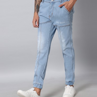 ICE Blue Denim Joggers For Men