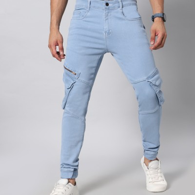 Men Jogger Fit Mid Rise ICE Blue Jeans