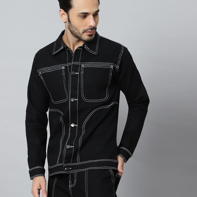 Black Jacket & Coat for Men by ARBIA FUNKI